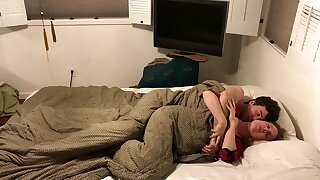Stepmom shares bed with stepson