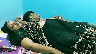 Indian hot stepsister getting fucked by junior at midnight! Real desi hot sex